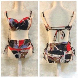 SWIMINISTA Bikini Medium Red White Blue NEW